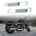 X Autohaux 2 Pcs Universal 90mm Length Motorcycle Brake Pedal Return Spring Side Kickstand Silver Tone Metal
