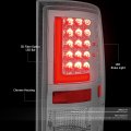 Auto Dynasty I 2pcs 3d Led Bar Rear Tail Lights Brake Lamps Compatible With Dodge Ram 1500 2500 3500 09-17 Driver And Passenger