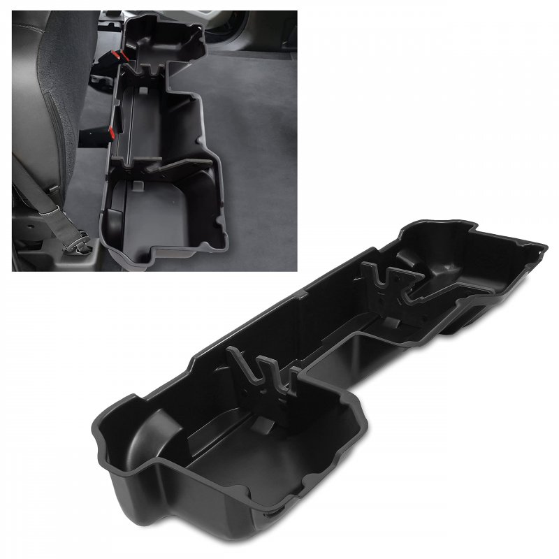Hecasa Under Seat Storage Box For 2019-2023 Dodge Ram 1500 Crew Cabs New Body Style Underseat Container