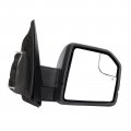 Towing Mirror For 2015 2016 2017 2018d For F150 Power Adjusted Heated Turn Signal Light Black Housing Passengers Side