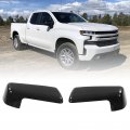 Keenso Top Half Mirror Cover Left Right Outer Rearview Wing Replacement For Silverado 1500 2019a 2022 Carbon Fiber Style Car