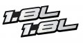 Erpart 1 8l Liter Embossed Silver On Black Highly Polished Real Aluminum Auto Emblem Badge Nameplate Compatible With Dodge