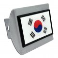 Elektroplate Korea Taegeukgi Flag All Metal Brushed Chrome Hitch Cover For Trucks And Suvs Fits Standard 2 Trailer Receivers