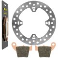 Rear Brake Disc Rotor W Sintered Pads For Honda Cr250r Cr250x 2004 2005-2007