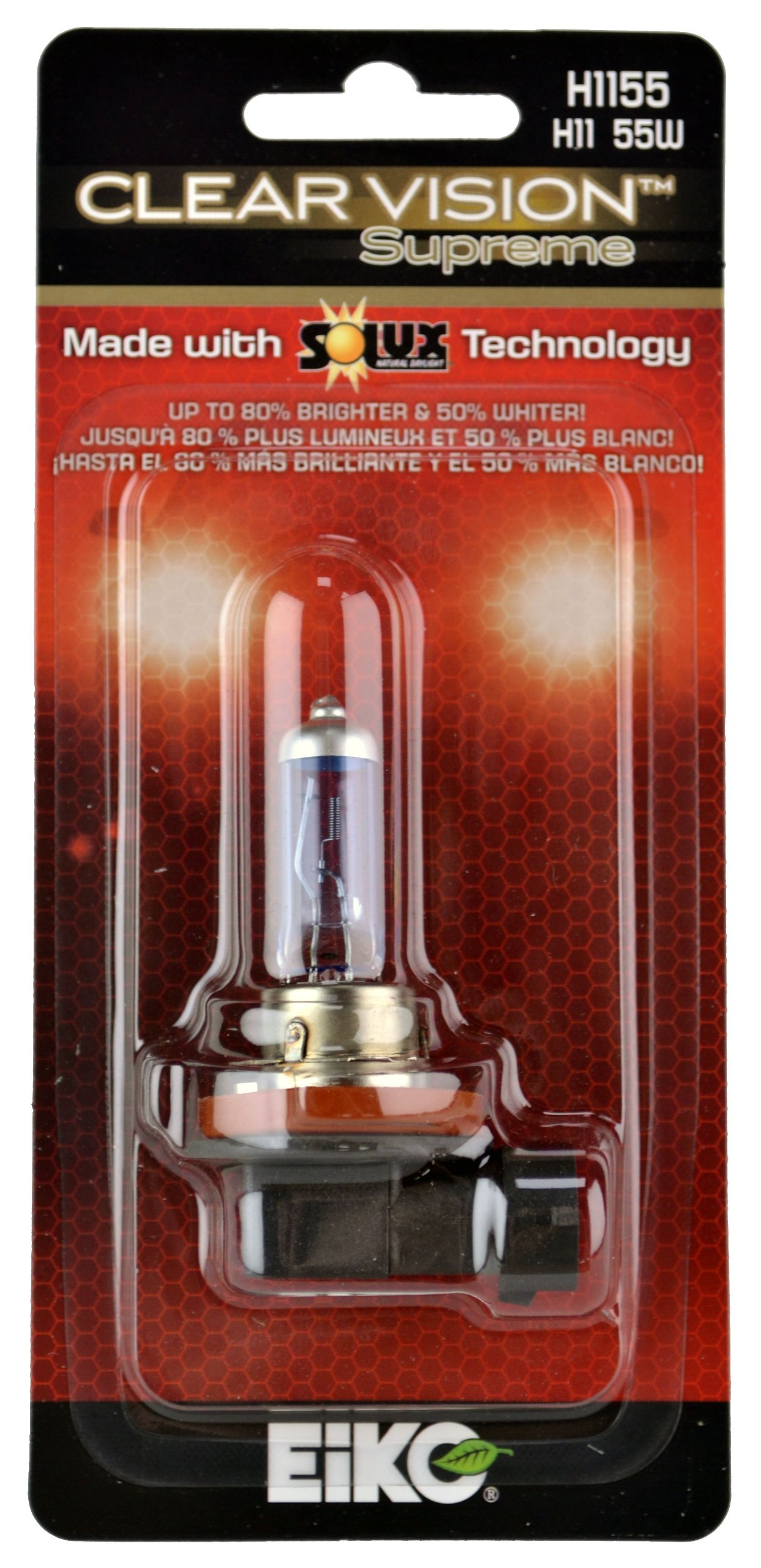 Eiko H1155cvsu-bp H1155 Clear Vision Pro Halogen Bulb-1 Pk