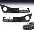 Pit66 Fog Light Bezel Set For 2012-2014 Toyota Camry Se Se Sport Driver And Passenger Side Black
