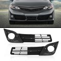 Fog Light Bezel Set For 2012-2014 Toyota Camry Se Se Sport Driver And Passenger Side Black