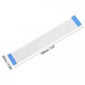 Uxcell Flexible Flat Cable 150mm 1mm Pitch 24 Pins Fpc Ffc Ribbon For Lcd Tv Dvd Player 5pcs A Type