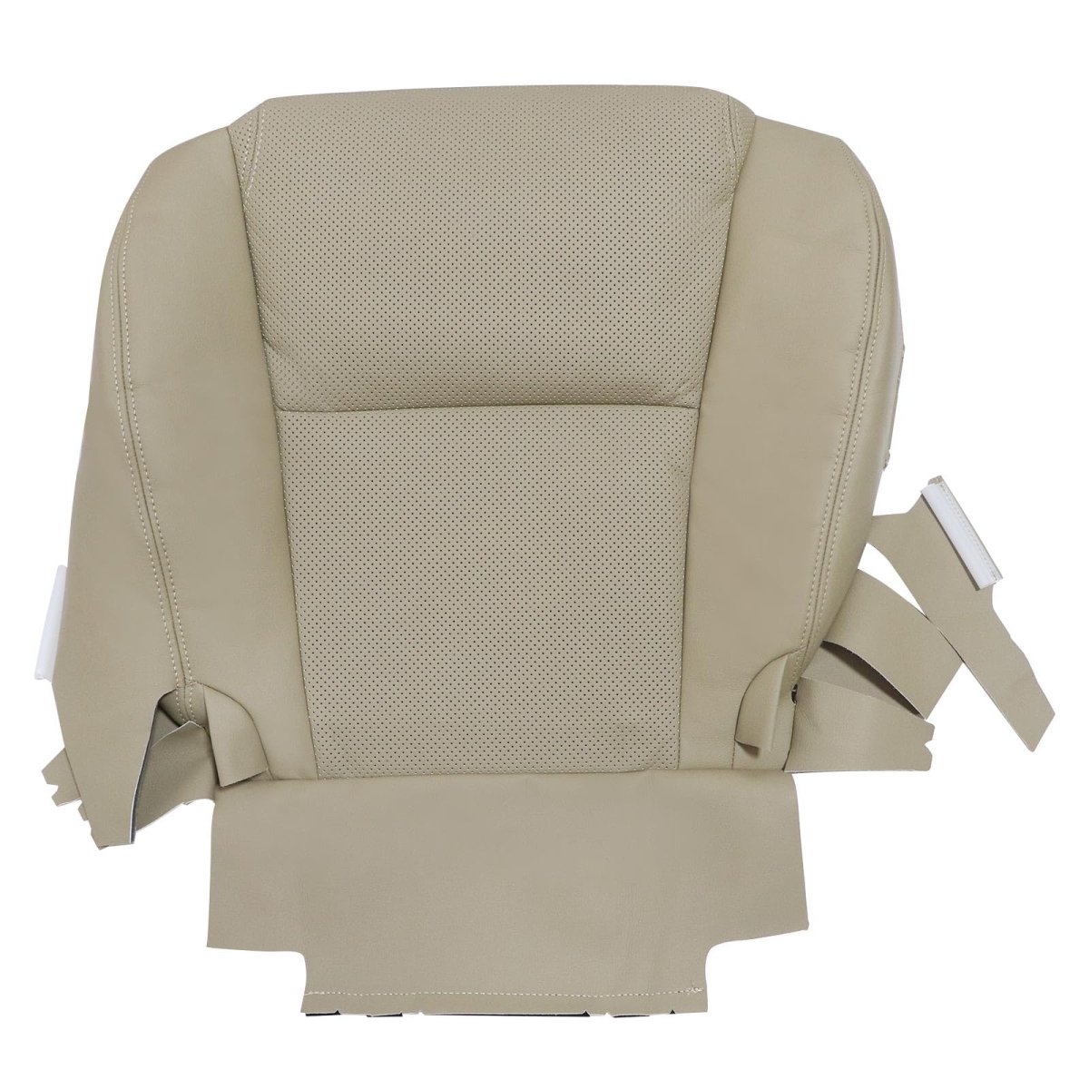 Secos Front Driver Side Bottom Top Lean Back Perforated Microfiber Leather Replacement Seat Covers La00 La03 Tan For Lexus