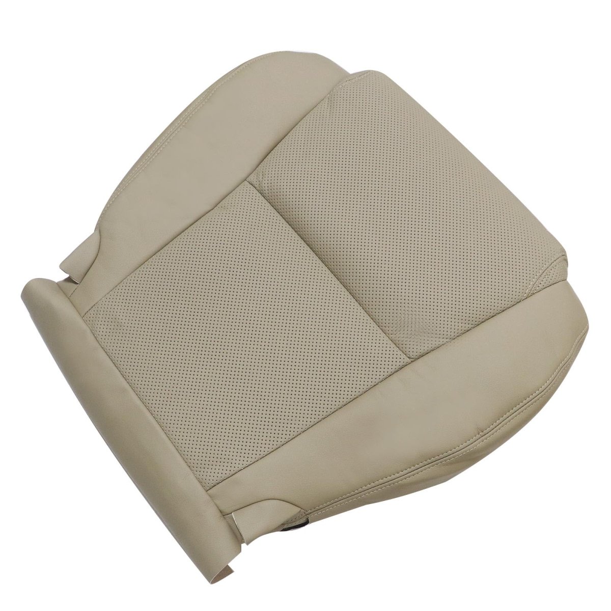 Secos Front Driver Side Bottom Top Lean Back Perforated Microfiber Leather Replacement Seat Covers La00 La03 Tan For Lexus