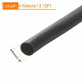 Uxcell Foam Rubber Weather Seal Strip 4mm 0 16 Diameter X 4 Meters 13 12ft Long Round Epdm Solid For Reduce Noise Shock