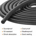 Uxcell Foam Rubber Weather Seal Strip 4mm 0 16 Diameter X 4 Meters 13 12ft Long Round Epdm Solid For Reduce Noise Shock