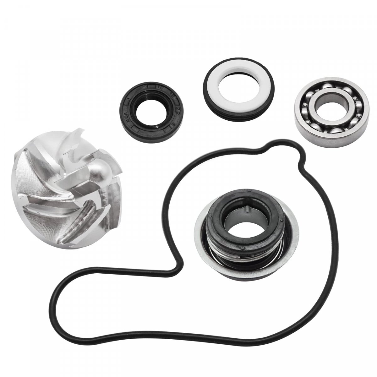 Water Pump Impeller Bearing Seal Kit For Honda Trx450r Trx450er Trx450 2004-2014