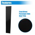 X Autohaux 6 Pcs Windshield B Pillar Trim Exterior Garnish Front Rear Left Right For Volkswagen Jetta 2006-2010 Black