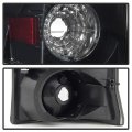 Acanii For 2002-2006 Cadillac Escalade Black Smoked Tail Lights Brake Lamps Pair Replacement Driver Passenger Side