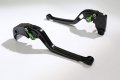 Motorcycle Clutch Brake Lever Set For Kawasaki Vn1600 Mean Streak 2004-2008 Long Style Black Green Handle Adjuster 
