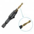 Countersink Drill Bit Set For Wood And Plastic High Speed Steel Hex Shank Quick Change Pre Hole Pilot 82 Degrees 5 Piece With