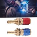 Water Cooled Gas Adapter Portable Brass Quick Connector With Plug For Pta Db Mig Welding Torch M10 Professional Accessories 8mm