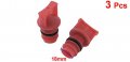 Uxcell 3 Pcs Red Plastic Housing 18mm Dia Male Thread Oil For Air Compressor
