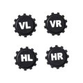 Tire Position Marker Valve Stem Caps Set Of 8 Corrosion Resistant Abs Air Covers For Winter Identification Universal Fit Car