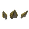 Usonline911 3 Pcs Set Titanium Step Cone Drill Hole Cutter Bit Set 4-12 20 32mm