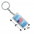 Graphics More I Stand For The Flag Kneel Cross Usa American Patriotic Rectangle Keychain In Chrome Plated Metal