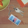 Graphics More I Stand For The Flag Kneel Cross Usa American Patriotic Rectangle Keychain In Chrome Plated Metal
