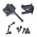 Universal Gravity Latch Flush With Screw Holes And Tek Screws Black 7311-bk For Xcel Fence Gate Panel 5 In 4 X 2 
