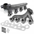 A-premium Left And Right Exhaust Manifolds Compatible With Ford F-150 1988-1996 F-250 F-350 E-150 E-250 E-350 Econoline Club