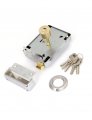 Uxcell Door Right Hand Dual Cylinder Deadbolt Spring Latch Safety Rim Lock