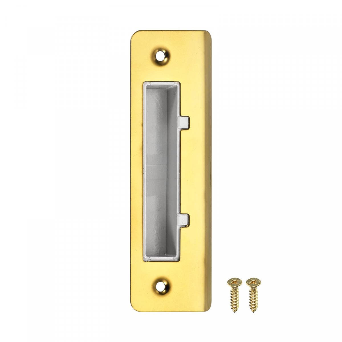 Uxcell Door Strike Plate 133mm X 41mm 201 Stainless Steel Latch Deadbolt For Frame Jamb Gold