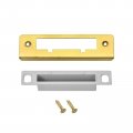Uxcell Door Strike Plate 133mm X 41mm 201 Stainless Steel Latch Deadbolt For Frame Jamb Gold