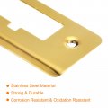 Uxcell Door Strike Plate 133mm X 41mm 201 Stainless Steel Latch Deadbolt For Frame Jamb Gold