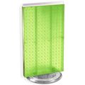 Azar 700513-gre Pegboard Two-sided Counter Display Green Translucent 