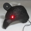 Httmt Mt246-008-a- Black Eagle Head Horn Cover Compatible With 1992 And Up H-d-davidson Side Mount Cowbell All V-rod S Red Led