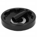 Uxcell 16mm Dia Hole Milling Machine Folding Handle Inside Ripple Hand Wheel Black 155mm
