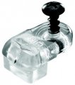 Handyct 50 Glass Retainer Clips Plastic Clear Offset 6 8 Mm 1 4 