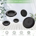 Flyshop 20-pack One-sided Black 35 Mm 1-3 8 Hole Grommets 30 16 Id Thicker Round Synthetic Rubber Wire Protection Firewall Plug