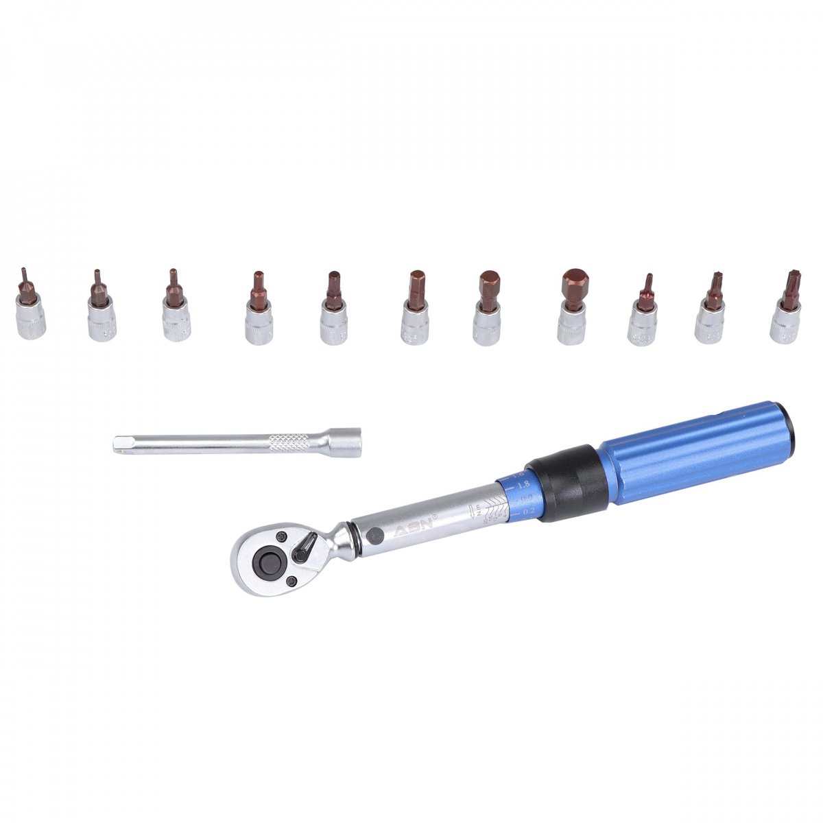 Abn Drive Click Torque Wrench Set 1 4in 14pc 2-20nm Dual Direction And Bit Bicycle Tool