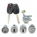 Autokay Ignition Switch Door Trunk Lock Cylinder Set Fits For Honda Accord Lx Ex 2003-2007