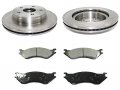 Front Ceramic Brake Pads And Rotor Kit Compatible With 2002-2005 Dodge Ram 1500 