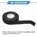 Vekauto 2 Pcs Muffler Tape 1 Inch X 50 Ft Self Adhesive Exhaust Wrap Universal For Automobile Electrical Harness Noise