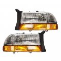 Epic Lighting Headlights Lens And Housing Assembly Replacement For Dodge 1997-1998 Dakota Durango Ch2502117 Ch2503117 