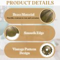 10pcs Cabinet Knob Backplate 1 18 Inch Drum Plum Shape Radial Brass Washers Classical Furniture Decoration Gasket For Drawer