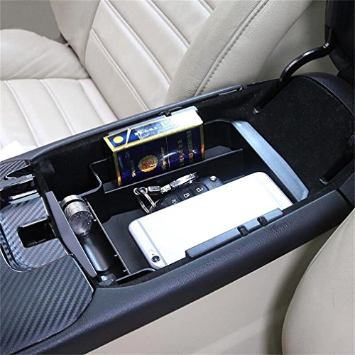 Vesul Armrest Secondary Storage Box Glove Pallet Center Console Tray Divider Fits on Ford Fusion 2013 2014 2015 2016 