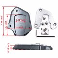 Httmt- Extension Kickstand Pad Sidestand Plate Cnc Anodized Compatible With Suzuk Gsxs750 Gsxs1000 2017-2019 P N Gzsp-jd-029