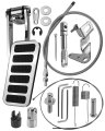Qlzozb Billet Floor Mount Aluminum Gas Pedal With 36 Stainless Steel Throttle Cable Universal 