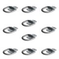 Galvanized Steel D Ring Tie Down Anchors 1 2 In 12000 Lbs Heavy Duty Trailer Bolt On Hooks For Trucks Vans And Trailers 10 Pack 