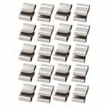 20pcs Solar Mounting Stainless Steel Cable Clamp Clip Fit For 2 X 5mm Dia 