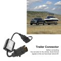 Keenso Trailer Plug Connector European 7 Pin To 4 Injection Molded Easy Install For Caravan Boat Bike Rack
